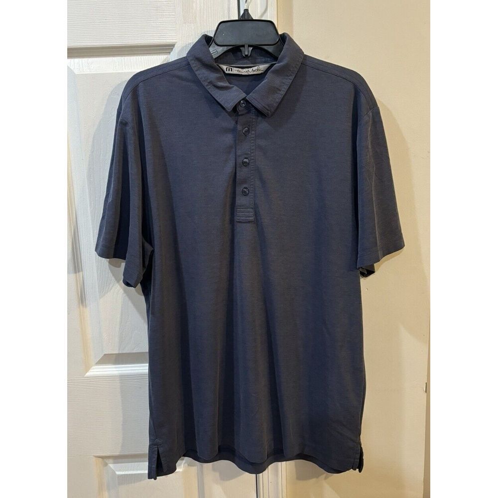 Travis Mathew Men's Short Sleeve Polo Shirt Sz L Lightweight‎
